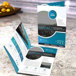 PsPrint Half-Fold Brochures - Full Color Glossy Half-Fold Brochures (50 qty)