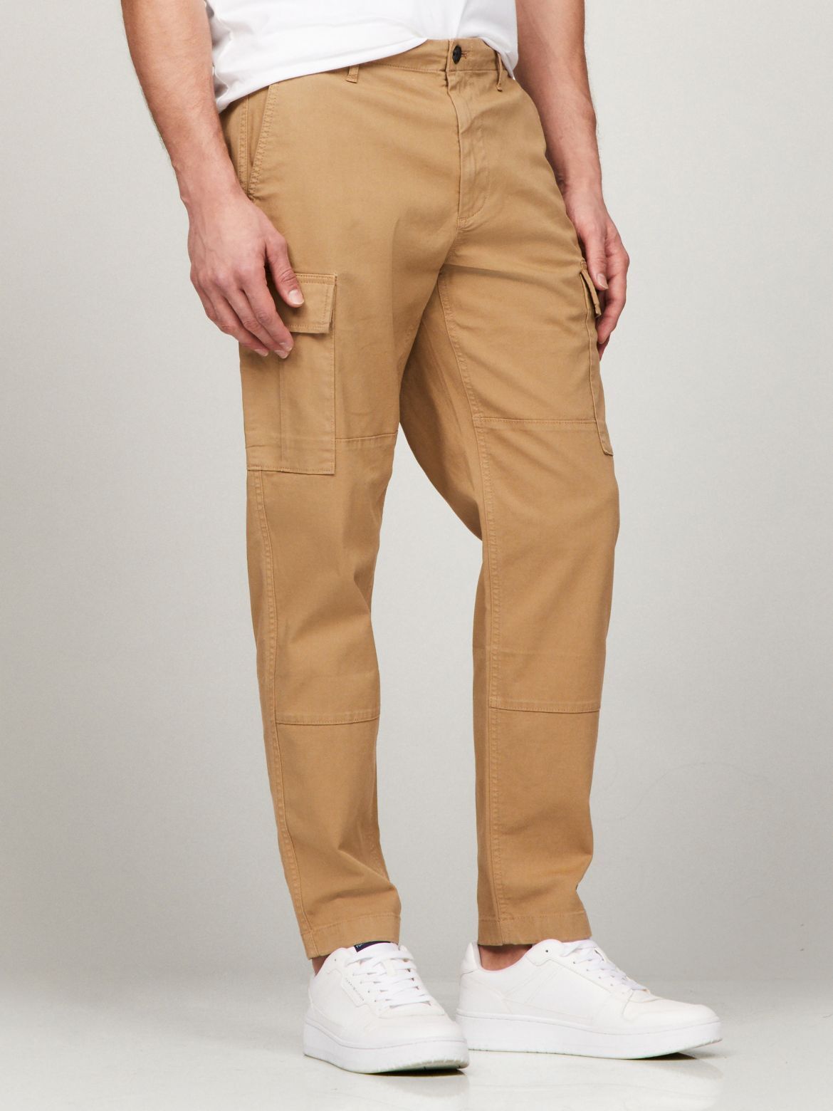 Tommy Hilfiger Men's Gabardine Cargo Pant - Brown - 38W x 30L