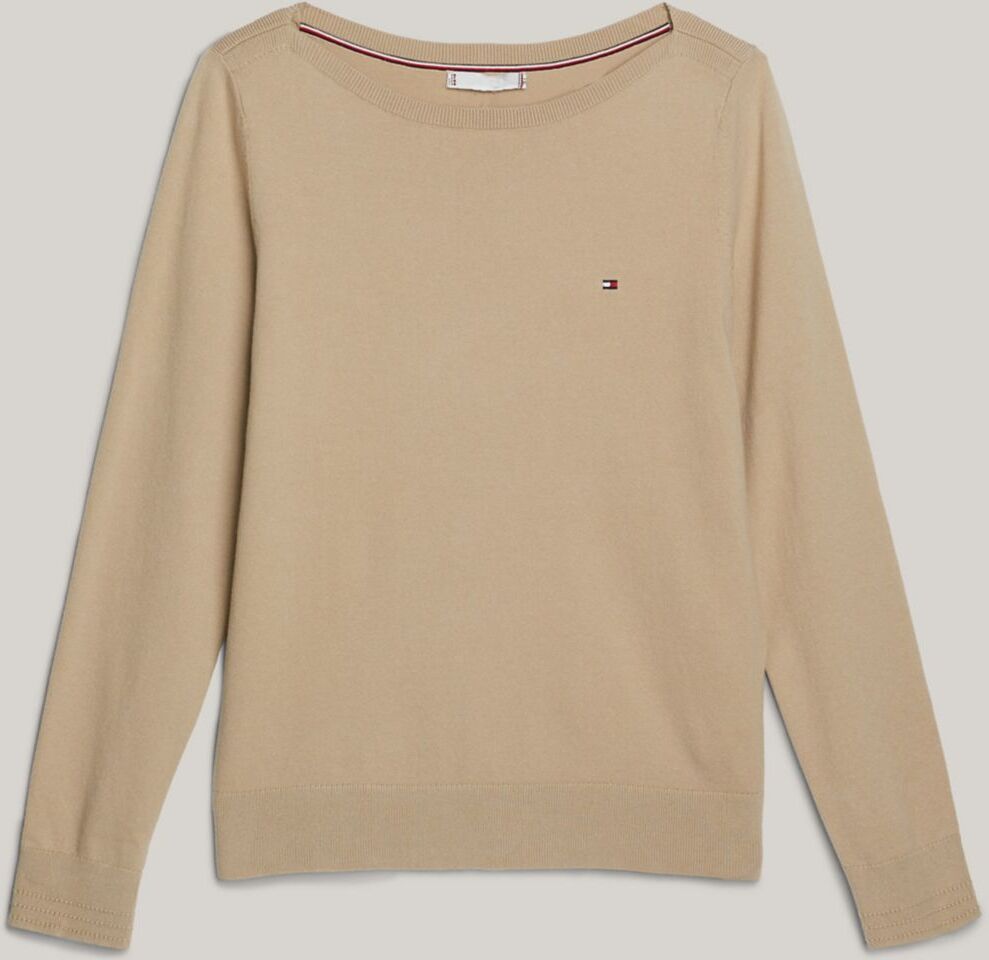 Tommy Hilfiger Women's Boatneck Sweater - Beige - L