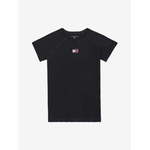 Tommy Hilfiger Women's Adaptive Port Access Flag T-Shirt Deep Black - L