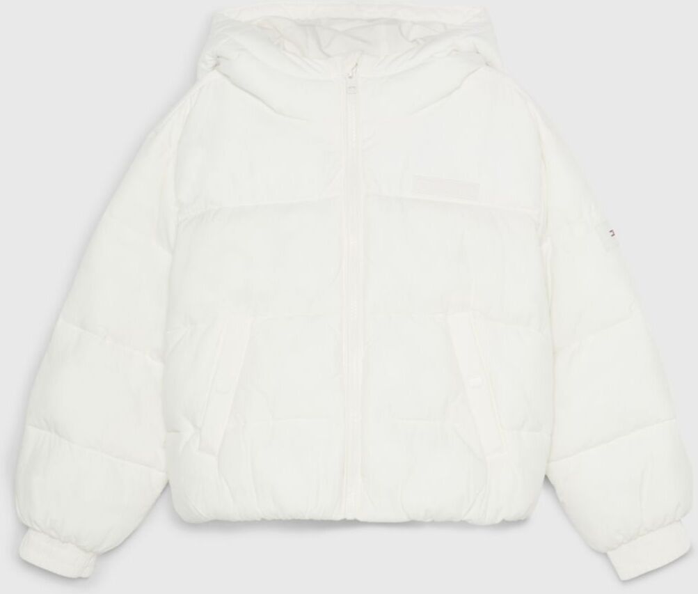 Tommy Hilfiger Girls' Kids' Hooded Puffer Jacket - White - 10