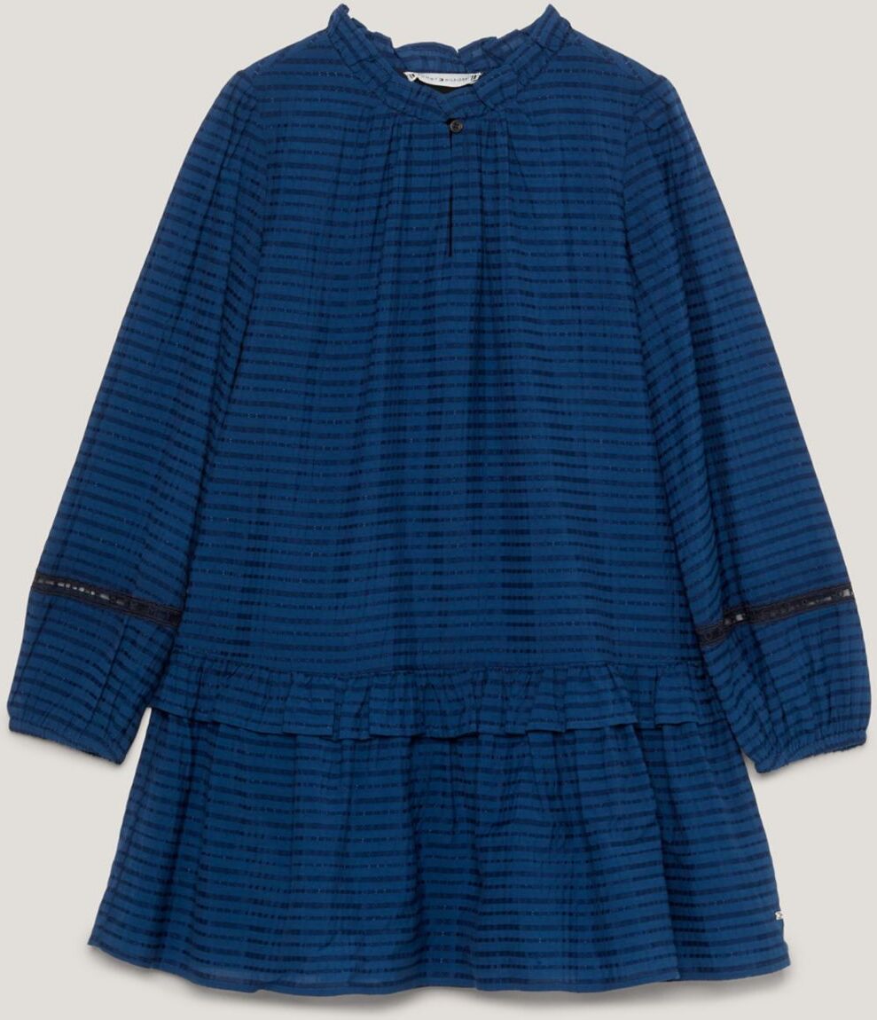 Tommy Hilfiger Girls' Kids' Stripe Ruffle Dress - Blue - 14