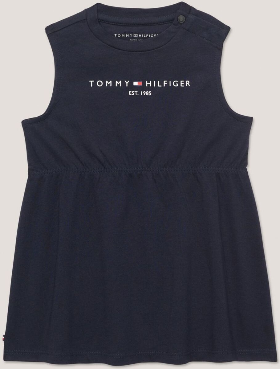 Tommy Hilfiger Girls' Babies' Sleeveless Logo T-Shirt Dress - Blue - 12M