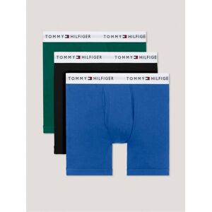 Tommy Hilfiger Men's Cotton Classics Boxer Brief 3-Pack - Bright Blue - L