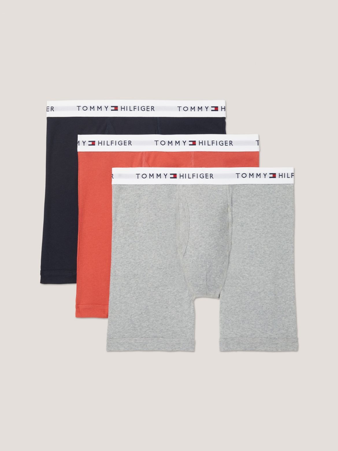 Tommy Hilfiger Men's Cotton Classics Boxer Brief 3-Pack - Grey - XXL