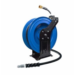 BluBird PWR14100 BluShield 1/4" X 100' 3000 PSI Polyester Braided Retractable Pressure Washer Hose Reel