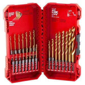 Milwaukee 48-89-4631 23 Piece Shockwave Impact Duty Titanium Drill Bits with Red Helix