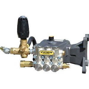 Annovi Reverberi SLPVV4G42-400 Viper Pressure Washer Pump, Triplex, 4.0 GPM@4200 PSI, 3400 RPM, 1" Hollow Shaft