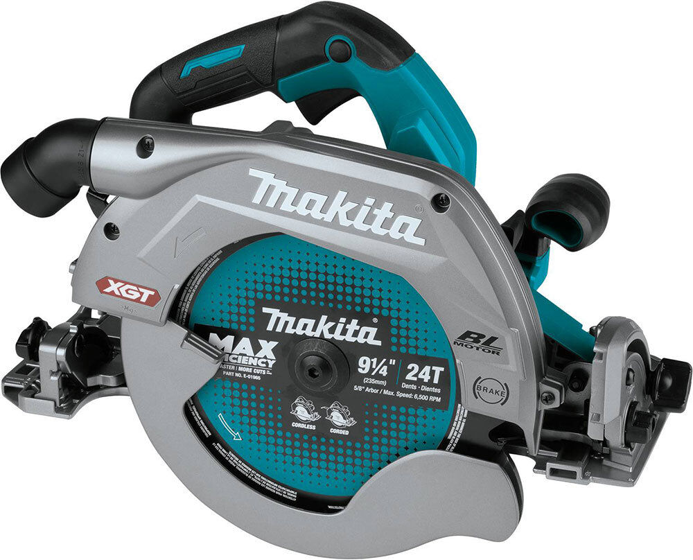 Makita GSH03Z 40V Max XGT Lithium-Ion Brushless Cordless AWS Capable 9-/4" Circular Saw with Guide Rail Compatible Base (Tool Only)