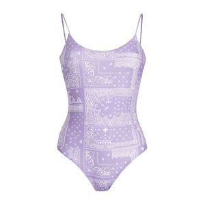 8 By Yoox Printed Recycled Poly One-piece Swimsuit Woman One-piece swimsuit Lilac Size XL Recycled polyamide, Elastane  - Purple - Size: XL - female