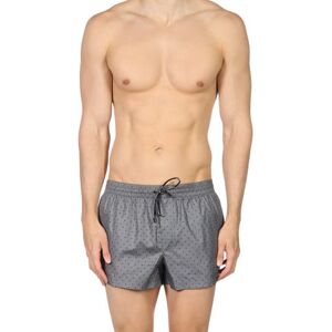 Dolce & Gabbana Beachwear Man Swim trunks Grey Size 36 Polyester  - Grey - Size: 36 - male