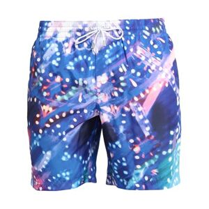 Dolce & Gabbana Beachwear Man Swim trunks Blue Size 36 Polyester, Polyamide, Elastane  - Blue - Size: 36 - male