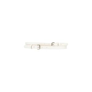 Alexander Mcqueen Woman Belt White Size 30 Soft Leather  - White - Size: 30 - female