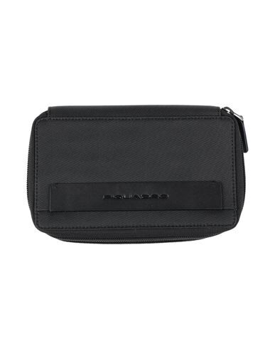 Piquadro Travel accessory Black Size - Textile fibers, Soft Leather
