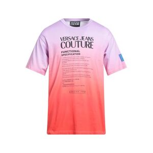 Versace Jeans Couture Man T-shirt Red Size M Cotton  - Red - Size: M - male