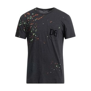 Dolce & Gabbana Man T-shirt Steel grey Size 42 Cotton  - Grey - Size: 42 - male