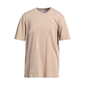 Adidas Originals Man T-shirt Beige Size S Cotton, Elastane  - Beige - Size: S - male