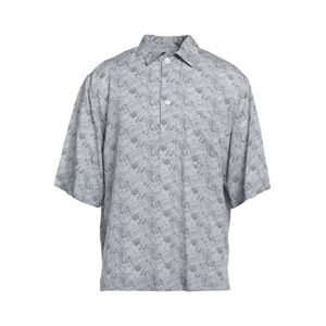 Aglini Man Shirt Grey Size L Lyocell  - Grey - Size: L - male