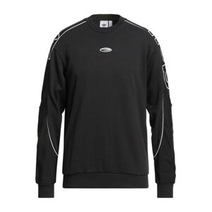 Adidas Originals Man Sweatshirt Black Size M Cotton, Elastane  - Black - Size: M - male