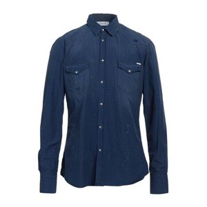 Aglini Man Shirt Blue Size 16 ½ Cotton  - Blue - Size: 16 ½ - male
