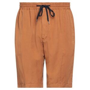 Pt Torino Man Shorts & Bermuda Shorts Rust Size 30 Lyocell, Linen, Cotton  - Red - Size: 30 - male