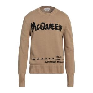 Alexander Mcqueen Man Sweater Camel Size L Cotton, Viscose  - Beige - Size: L - male