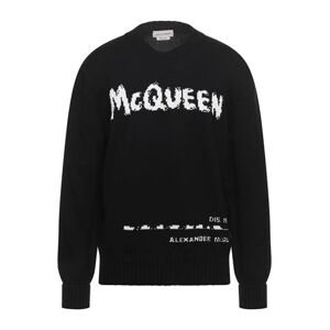 Alexander Mcqueen Man Sweater Black Size L Cotton, Viscose  - Black - Size: L - male