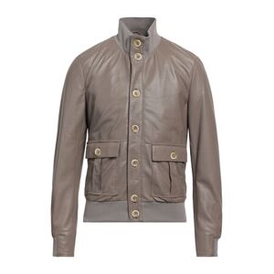 Blouson Man Jacket Dove grey Size 42 Ovine leather  - Grey - Size: 42 - male
