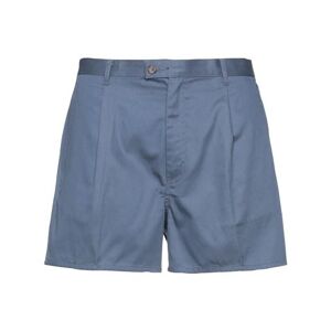 Crown Man Shorts & Bermuda Shorts Pastel blue Size 38 Cotton  - Blue - Size: 38 - male