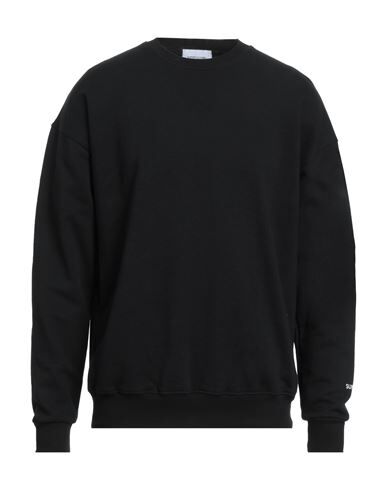 Superculture Clothing Man Sweatshirt Black Size M Cotton  - Black - Size: M - male