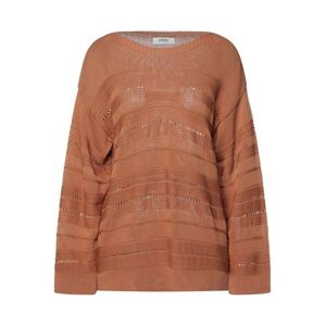 Alpha Studio Woman Sweater Camel Size 8 Cotton  - Beige - Size: 8 - female