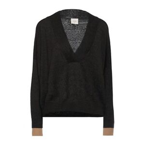 Alysi Woman Sweater Dark brown Size M Polyamide, Alpaca wool, Wool  - Brown - Size: M - female