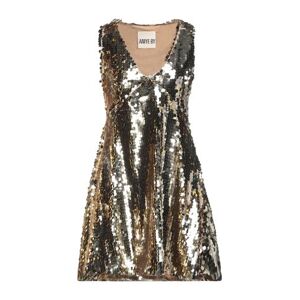 Aniye By Woman Short dress Gold Size XS Polyester, Elastane  - Gold - Size: XS - female