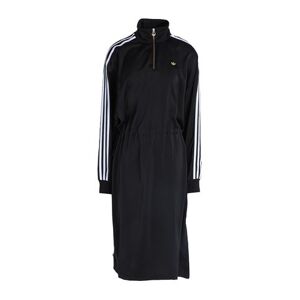 Adidas Originals High Neck Long Sleeve Zip Originals Dress Woman Midi dress Black Size 0 Recycled polyester  - Black - Size: 0 - female