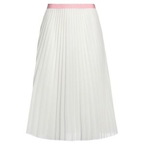 Alberta Ferretti Woman Midi skirt Cream Size 4 Rayon  - White - Size: 4 - female