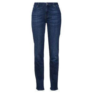 7 For All Mankind Woman Denim pants Blue Size 23 Cotton, Polyester, Elastane  - Blue - Size: 23 - female