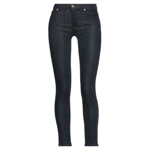 7 For All Mankind Woman Denim pants Blue Size 23 Viscose, Cotton, Lyocell, Polyester, Elastane  - Blue - Size: 23 - female