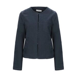 Alpha Studio Woman Suit jacket Midnight blue Size 12 Cotton, Elastane  - Blue - Size: 12 - female
