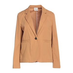 Alysi Woman Suit jacket Camel Size 2 Cotton  - Beige - Size: 2 - female