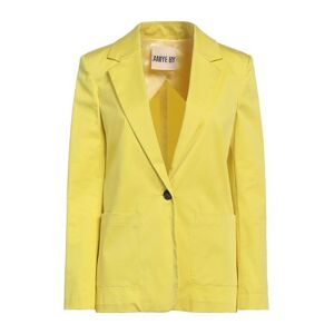 Aniye By Woman Suit jacket Yellow Size 4 Cotton, Elastane  - Yellow - Size: 4 - female
