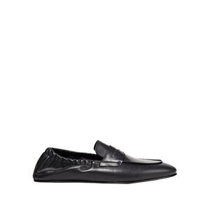 8 By Yoox Leather Flat Penny Loafer Man Loafers Black Size 12 Calfskin  - Black - Size: 12 - male
