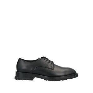 Alexander Mcqueen Man Lace-up shoes Black Size 10 Calfskin  - Black - Size: 10 - male