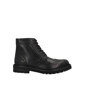 Baldinini Man Ankle boots Black Size 9 Calfskin  - Black - Size: 9 - male