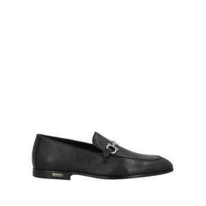 Baldinini Man Loafers Black Size 7 Soft Leather  - Black - Size: 7 - male
