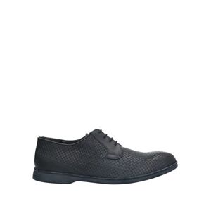 Baldinini Man Lace-up shoes Navy blue Size 10 Soft Leather  - Navy blue - Size: 10 - male