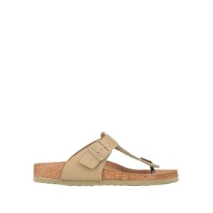Birkenstock Man Toe strap sandals Khaki Size 9 Textile fibers  - Beige - Size: 9 - male
