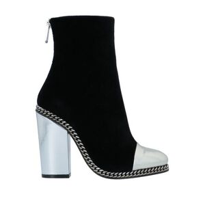 Balmain Woman Ankle boots Black Size 9 Soft Leather, Textile fibers  - Black - Size: 9 - female