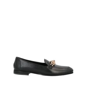 Baldinini Woman Loafers Black Size 7 Soft Leather  - Black - Size: 7 - female