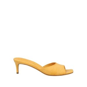 Fauzian Jeunesse Woman Sandals Ocher Size 5 Soft Leather  - Yellow - Size: 5 - female