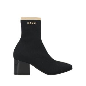 Marni Woman Ankle boots Black Size 8 Textile fibers  - Black - Size: 8 - female